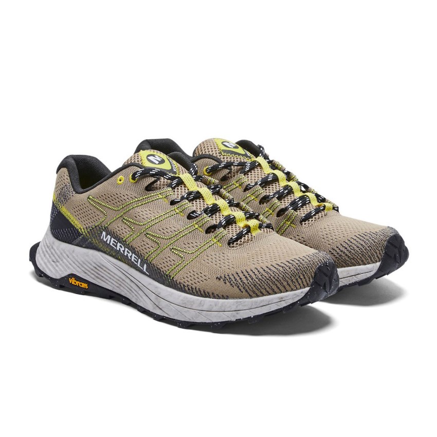 Chaussure Trail Merrell Moab Flight Marron Clair Homme | X.W.OITV